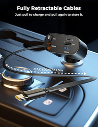 car charger charging multiple devices iphone and android
