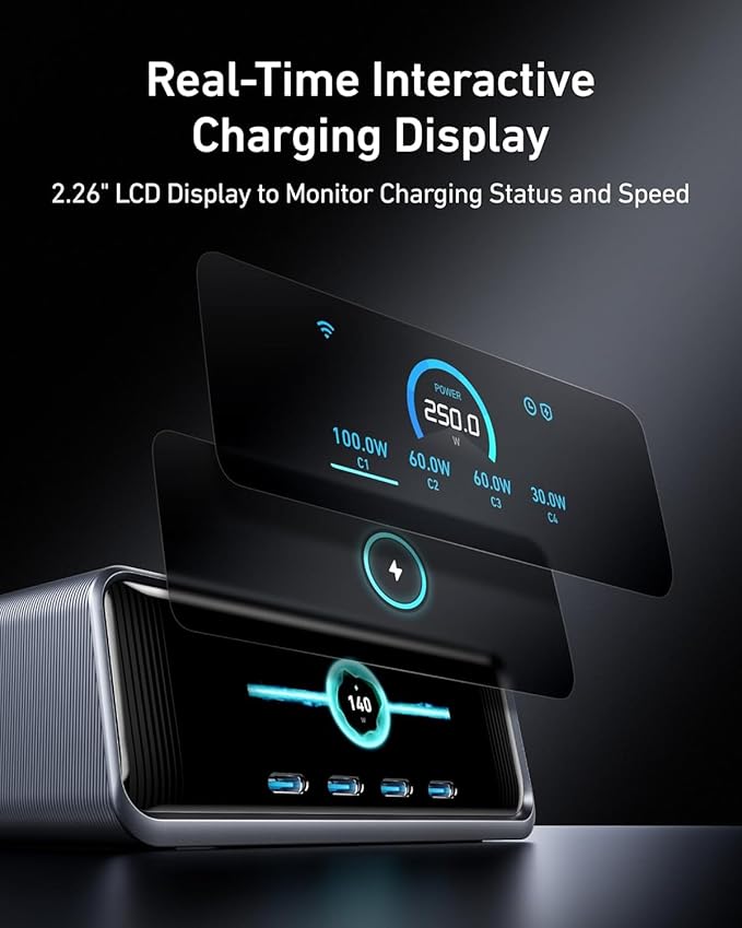 Charging Station Multi Device Desk Setup Laptop Mobile
