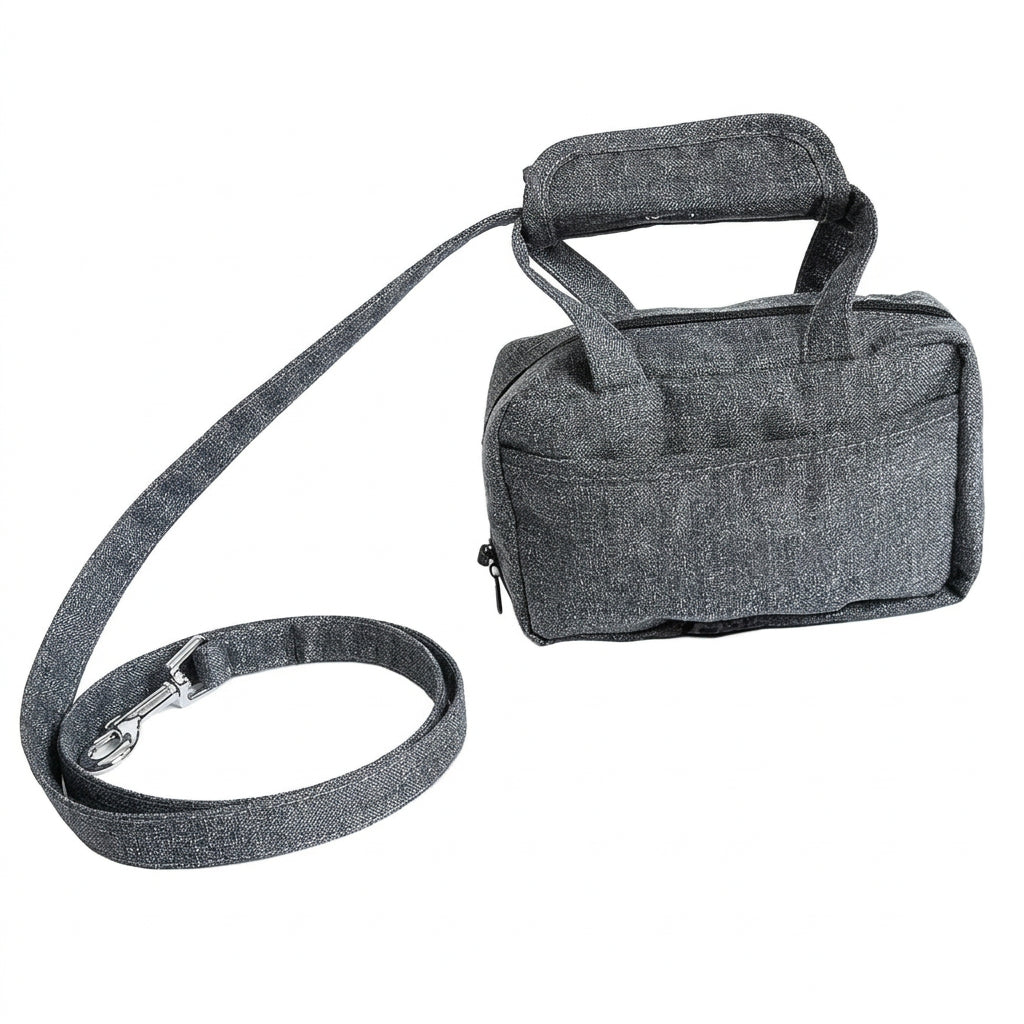 Multi-functional dog leash set with treat bag for small dogs