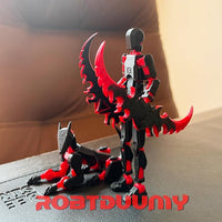 Multi-Jointed Robot Figure – T13 Dummy Robot Titan 13, 3D Printed Toy for Display and Play