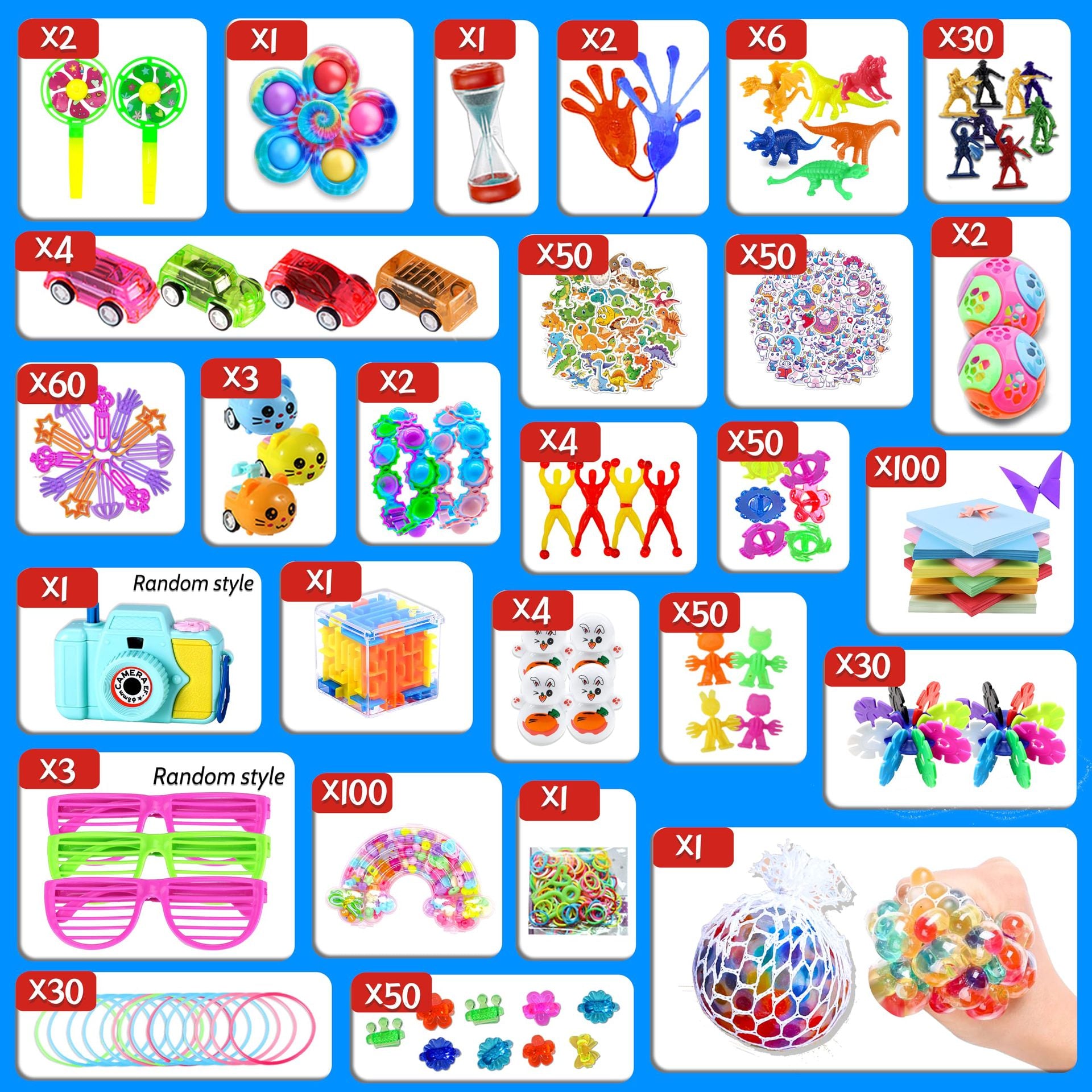 Multi-piece suit toy set gift, ideal for children's parties and rewards