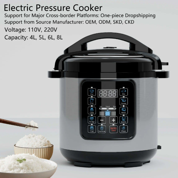 Multifunction rice cooker for preparing rice and everyday meals