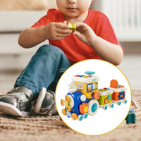 Multifunctional shape sorting learning toy for toddlers and preschool activity play