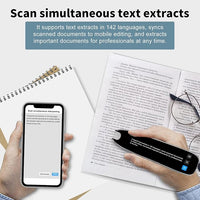 Multilingual reading assistant showing translation options on its screen.