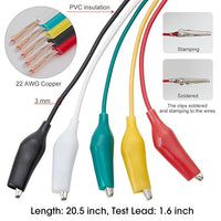 Multimeter test leads for circuit testing and electronics projects