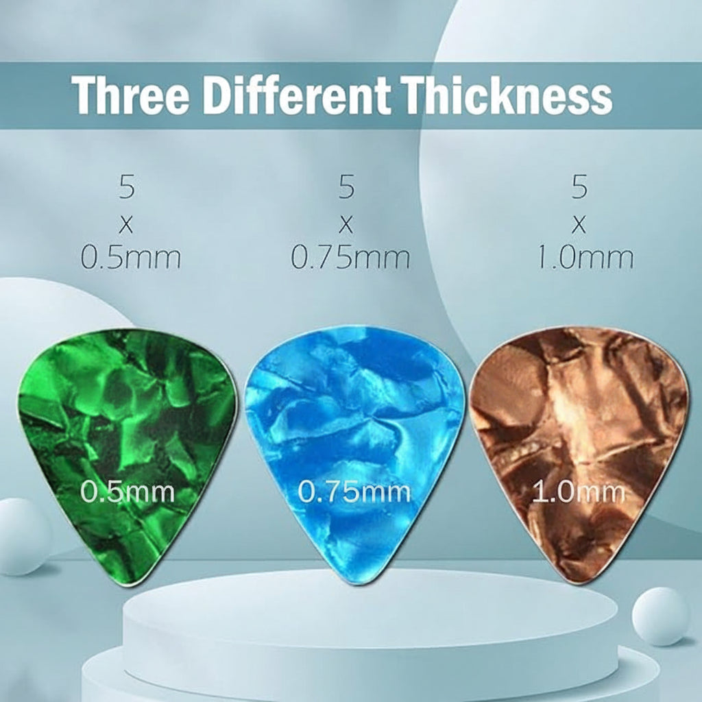 Music accessories guitar picks set for practice performance and daily instrument use