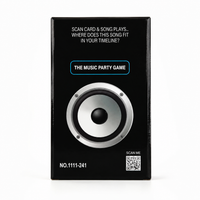 Music party card game with 308 songs fun