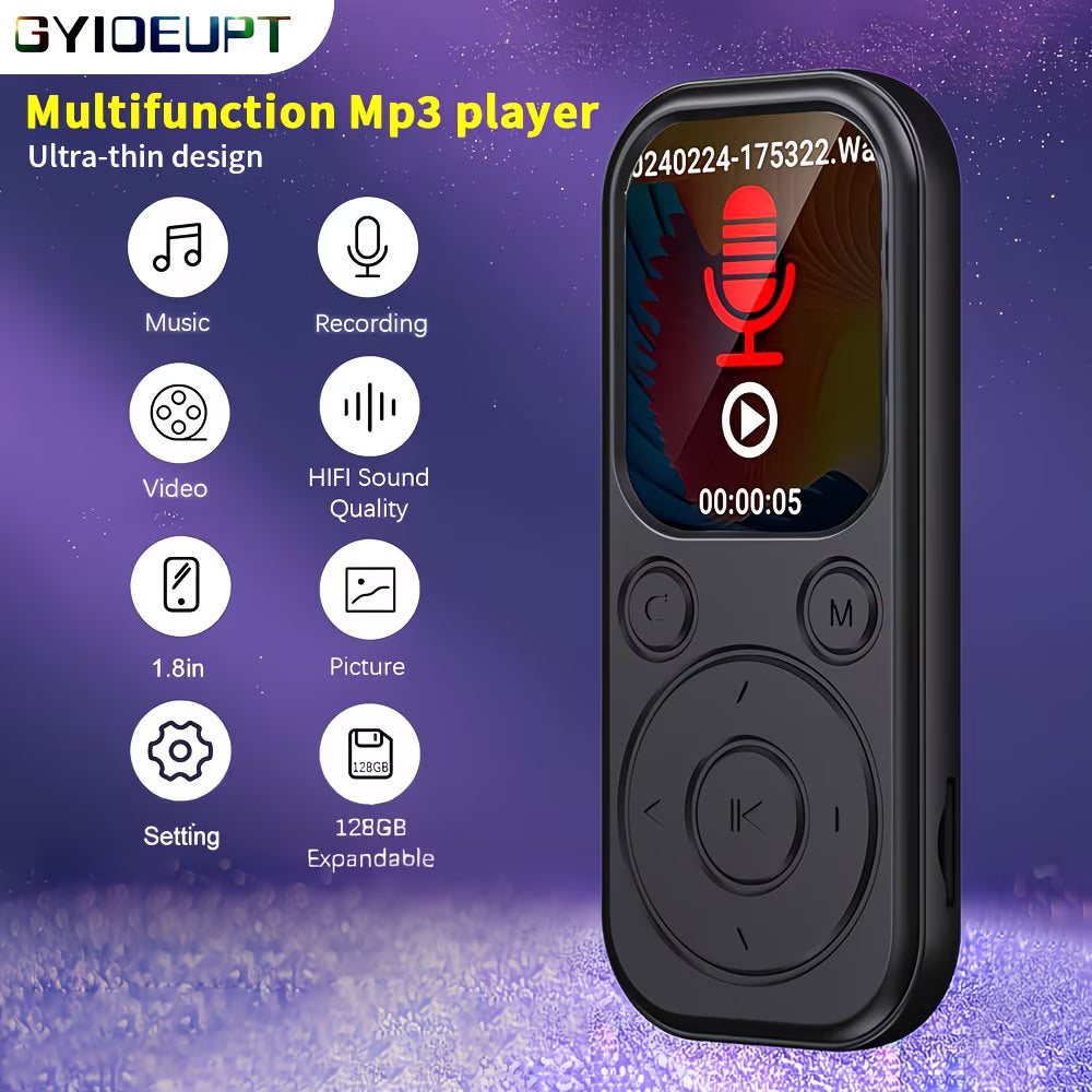 Music player with headphone cable for private listening