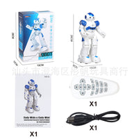 Music playing robot smart toy with gesture control