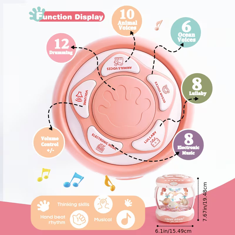 Music toy for babies over 3 months old with sensory play