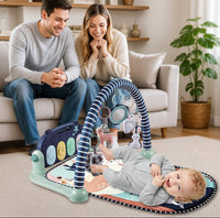 Musical baby activity gym with lights and piano