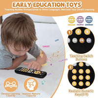 Musical baby remote toy with sound and lights interactive toy for infants