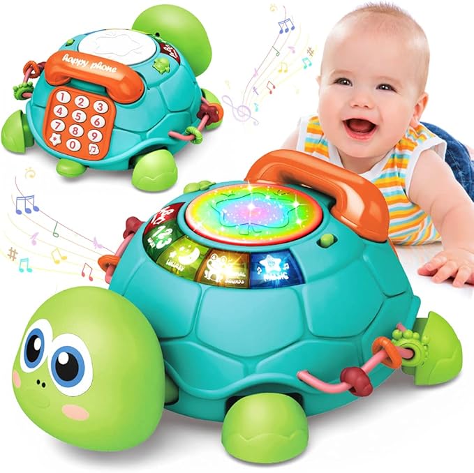 Musical Baby Turtle Toy With Light And Sound Effects