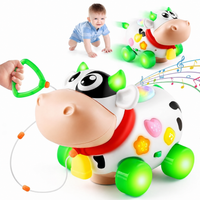 Musical cow toy with lights and sounds for kids