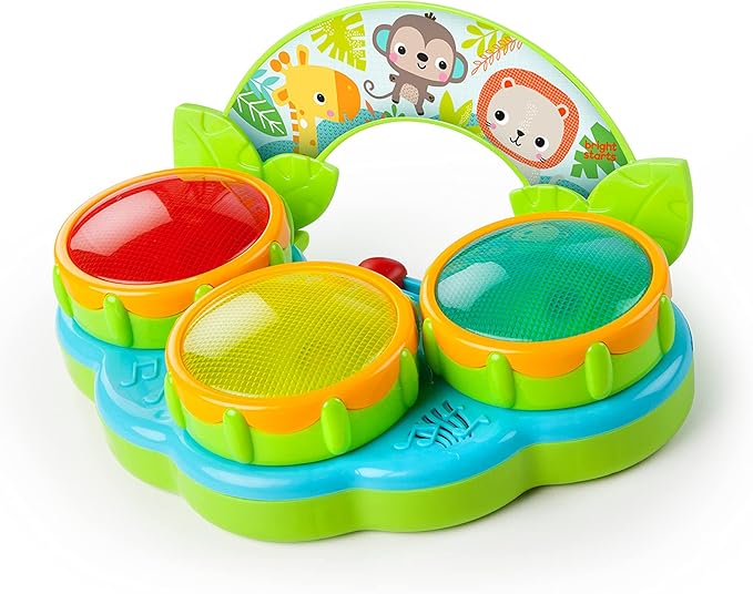 Musical safari drum toy with colourful lights for babies