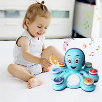 Musical toy for kids featuring an octopus-inspired design and electronic sound functions.
