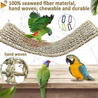 Natural grass bird cage mat for floor or hanging use