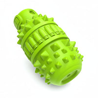 Natural Rubber Dog Chew Toy With Textured Toothbrush Design