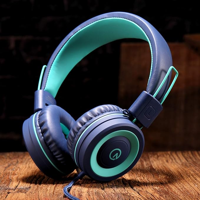 Navy and teal headphones for kids