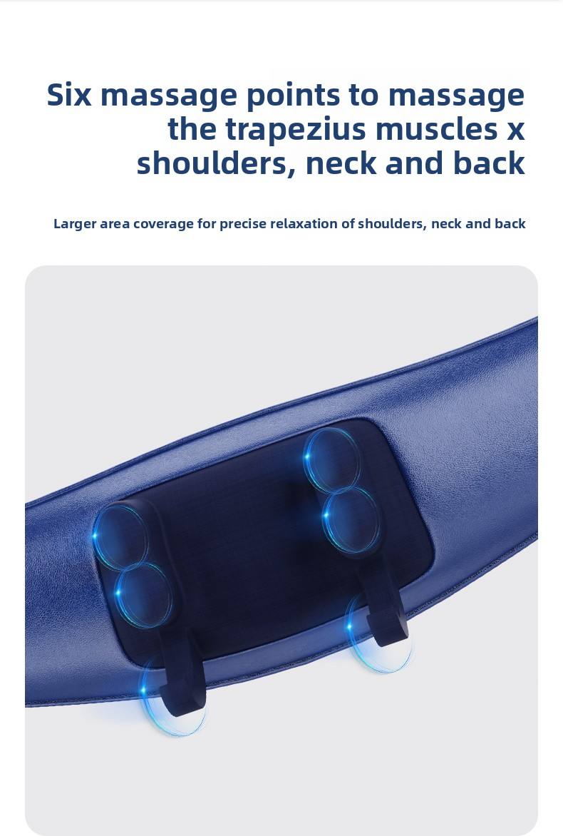 Neck massager with adjustable hand straps