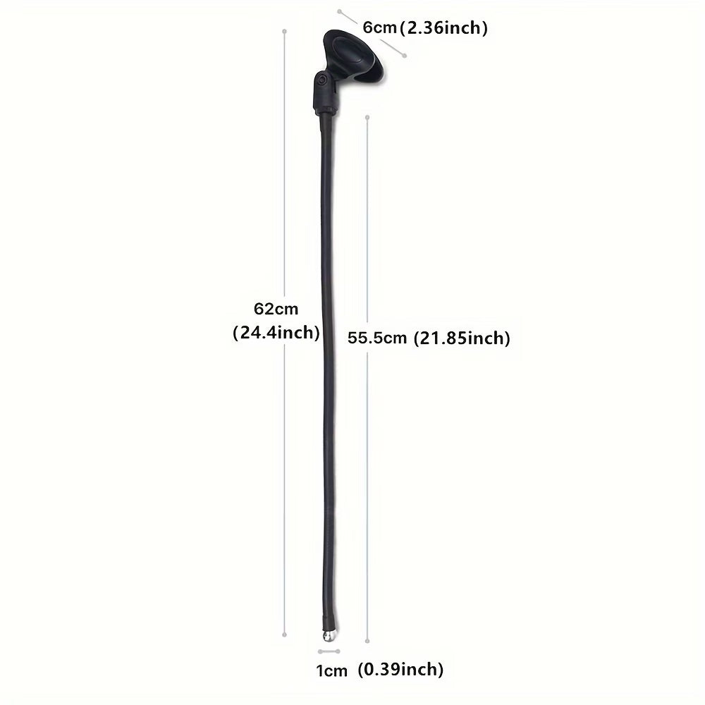 neck microphone stand front view
