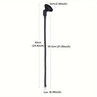 neck microphone stand front view