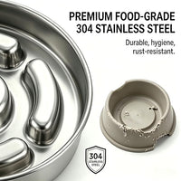 slow feeder bowl for dogs with neck protection design