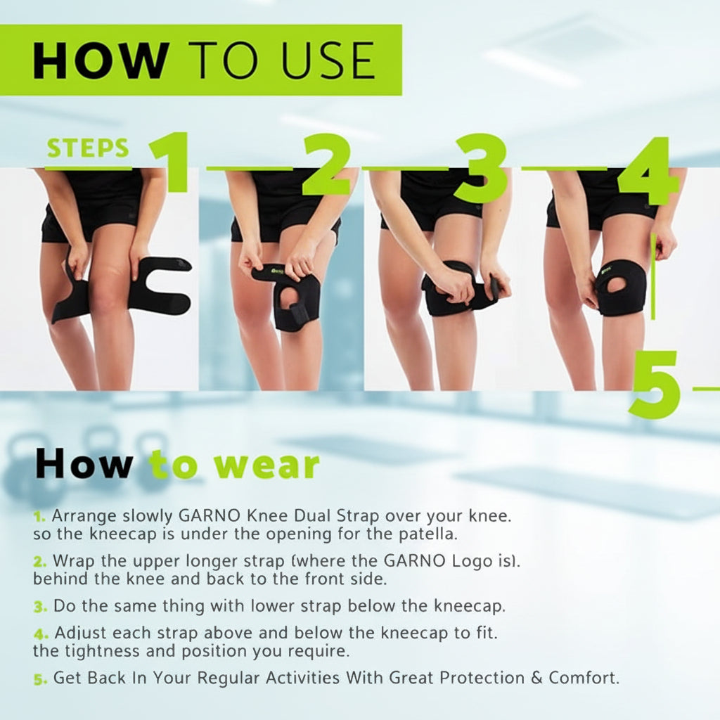 Neoprene knee support with adjustable fit