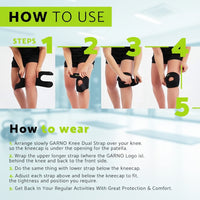 Neoprene knee support with adjustable fit