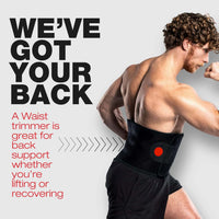 Neoprene waist support belt for gym training and cardio exercises