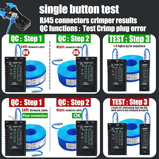 Front View of NF-468CS Network Cable Testing Tool