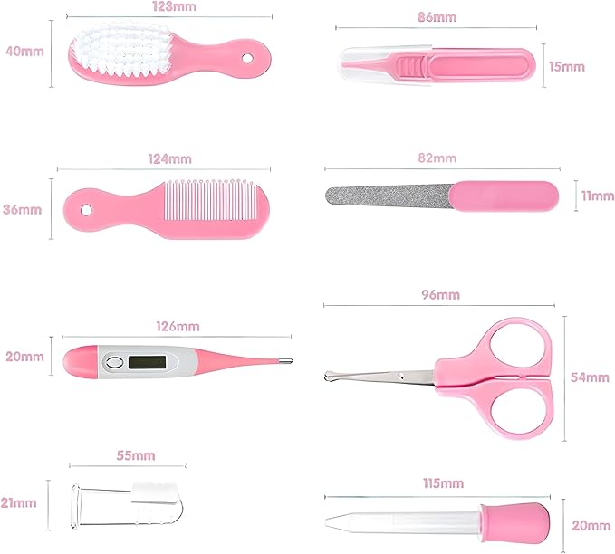 Baby grooming essentials kit with safe and gentle tools for your baby’s daily care