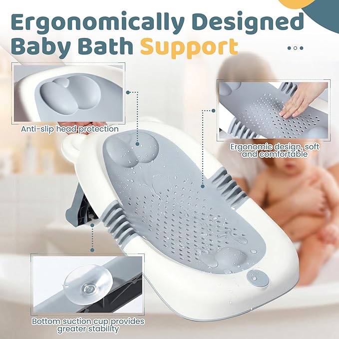 Newborn Bathtub With Bath Support For Daily Use