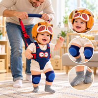 Soft padded protective headgear with comfortable adjustable fastening