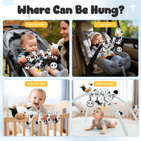 newborn sensory toy spiral activity for visual stimulation