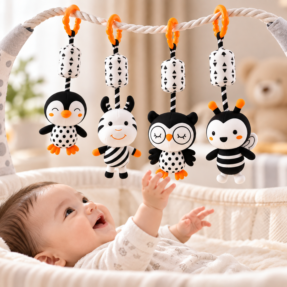Newborn travel accessories for transport feeding and entertainment