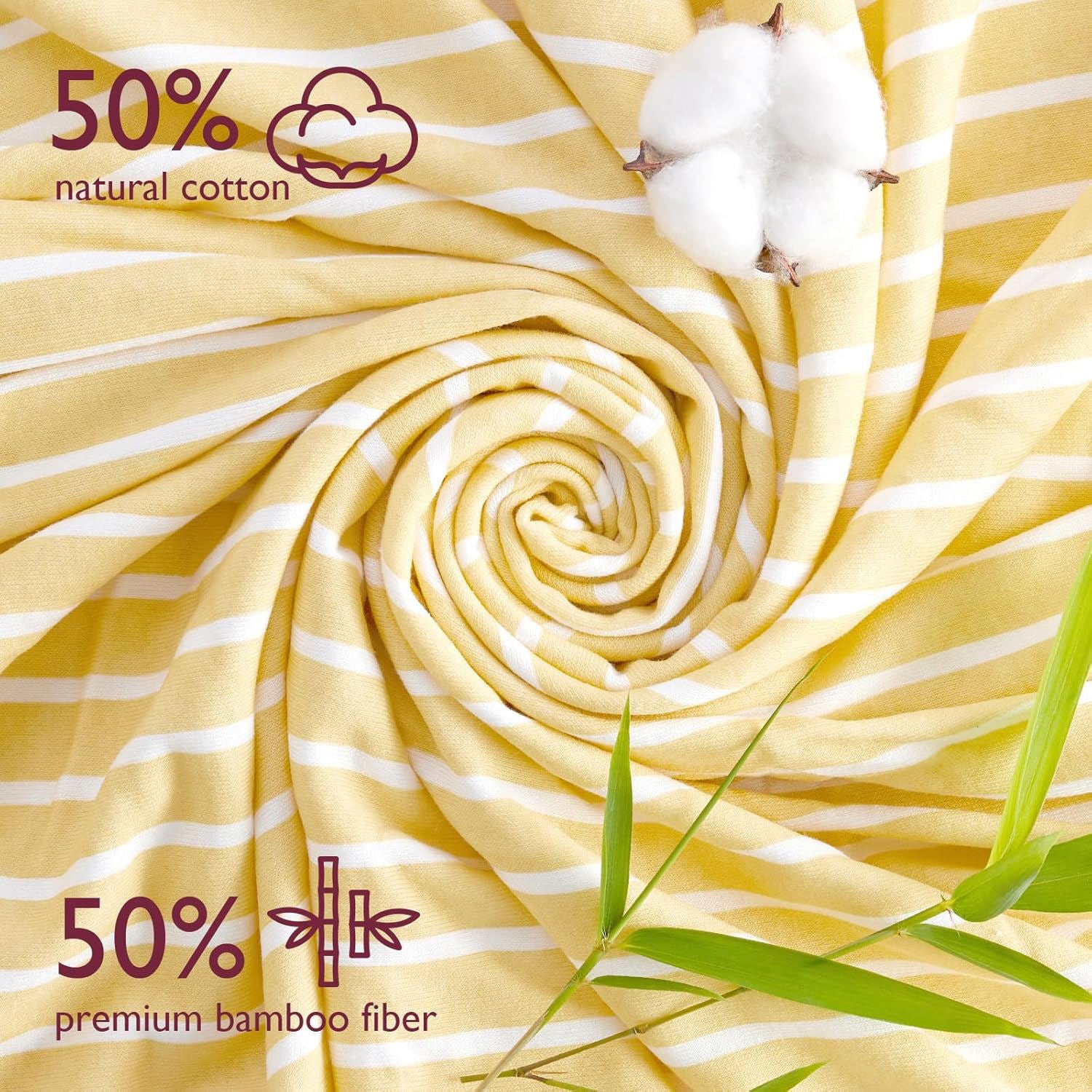 Close up of ultra absorbent and gentle baby towel fabric