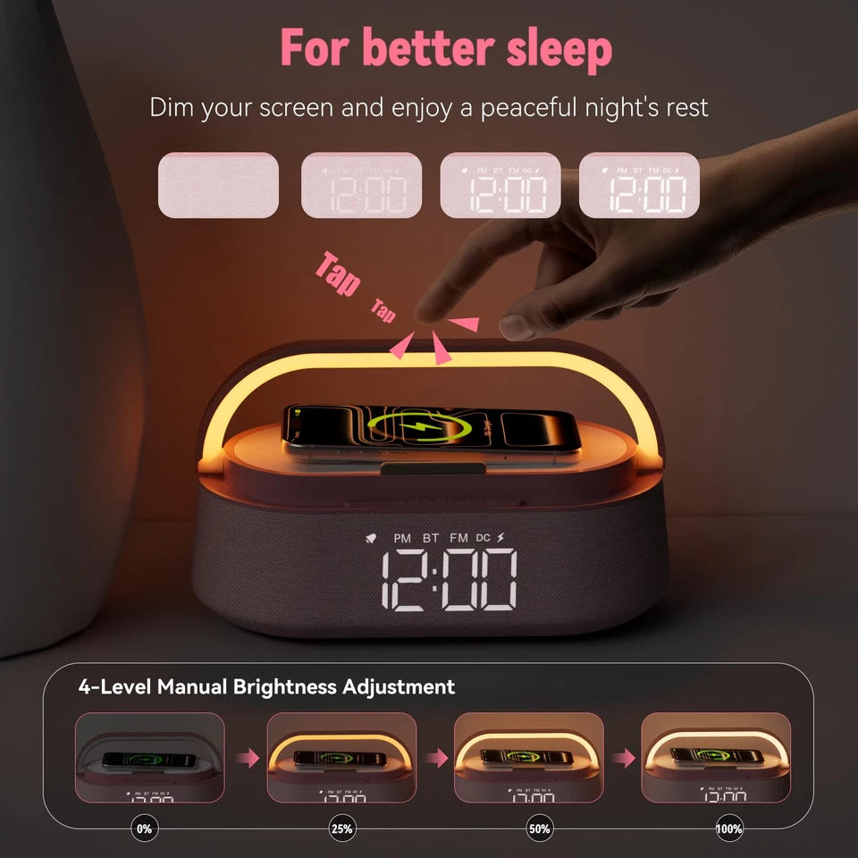 Bluetooth speaker with ambient night light