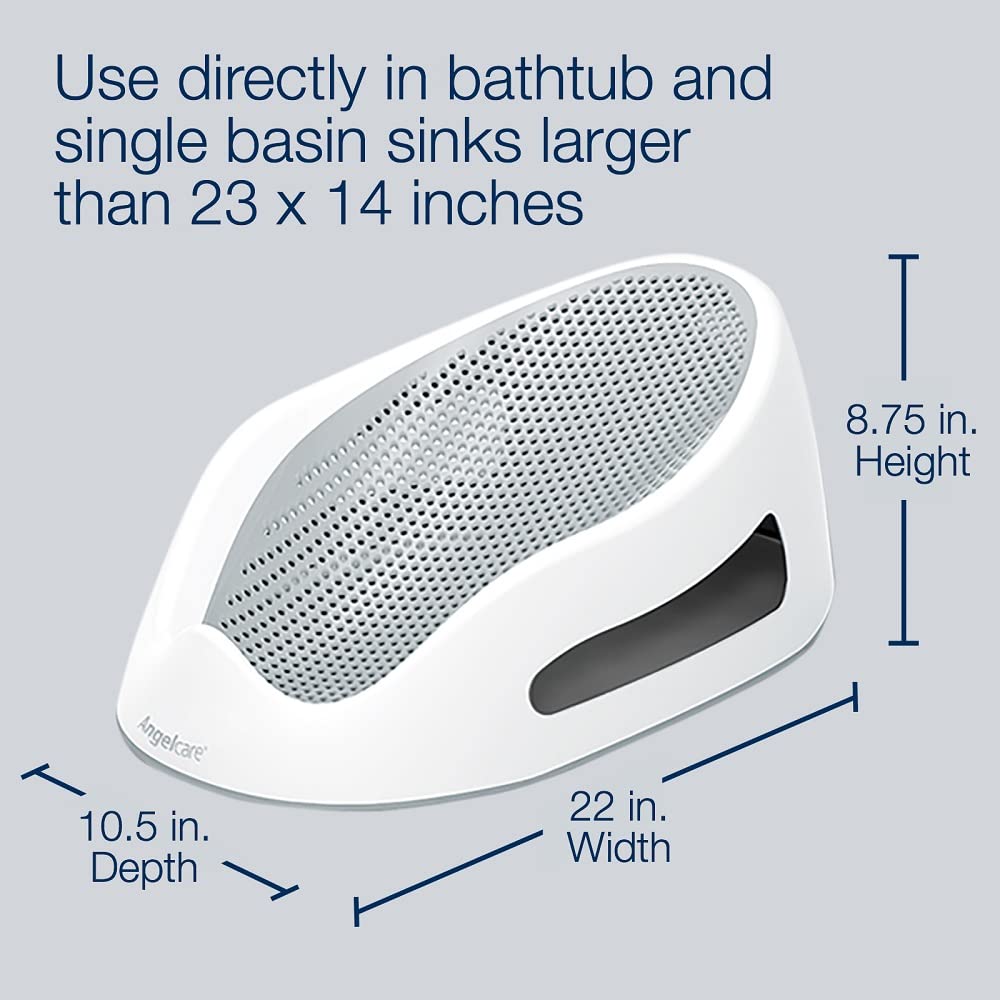 Non-slip base of Baby Bath Support to ensure safe positioning during bath time