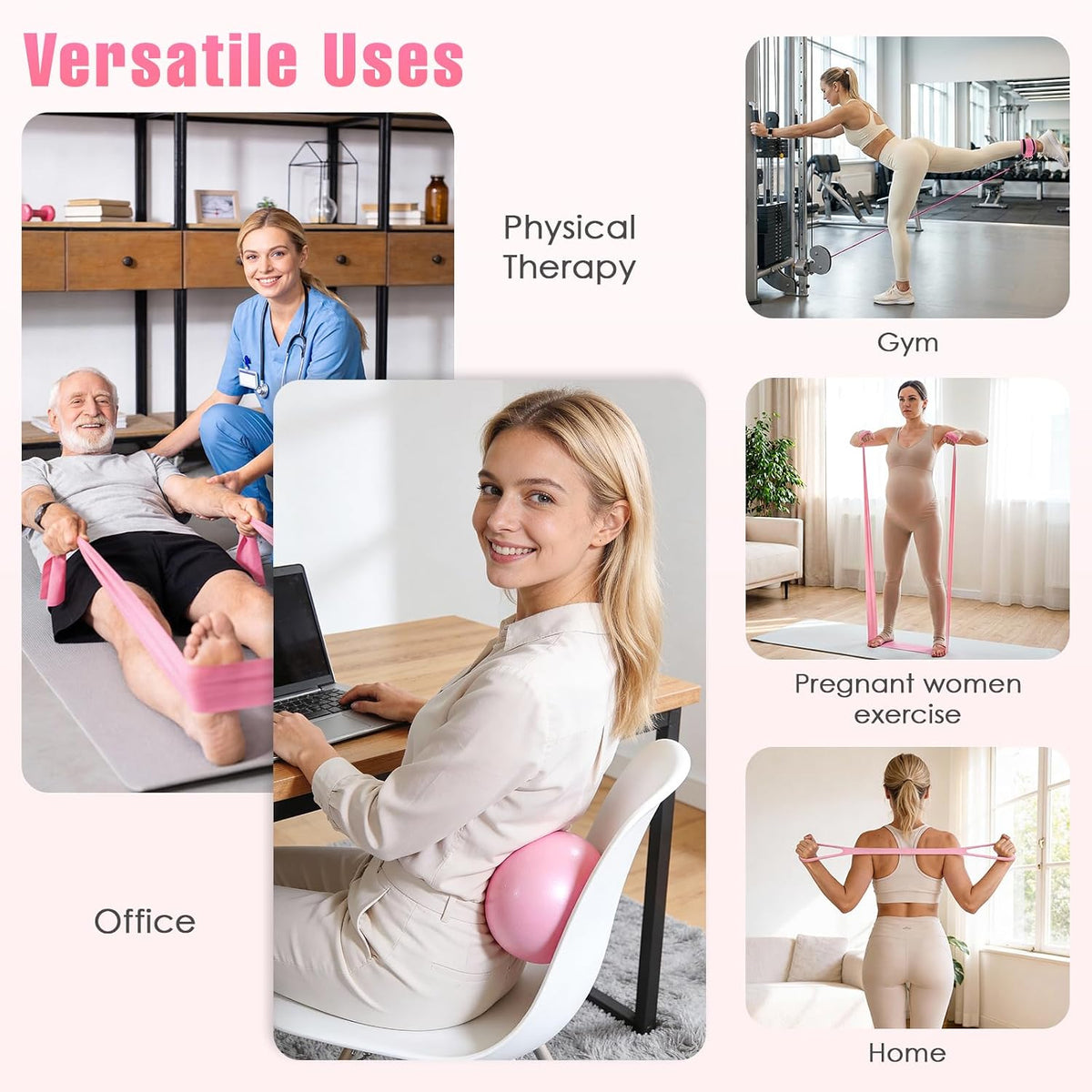 Grip socks included with a Pilates equipment set for suitable indoor workout surfaces.