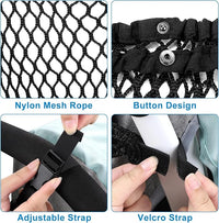 Non-Slip Adjustable Universal Stroller Organizer, Mesh Storage for Baby Essentials