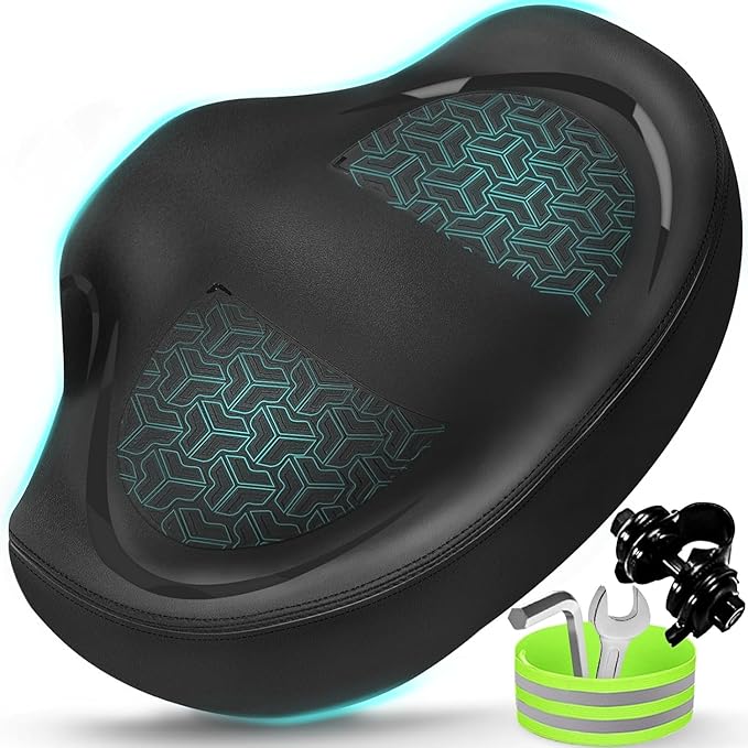 Noseless Bike Seat Cushion for Extra Comfort – Compatible with Peloton, Exercise, Electric, and Cruiser Bikes