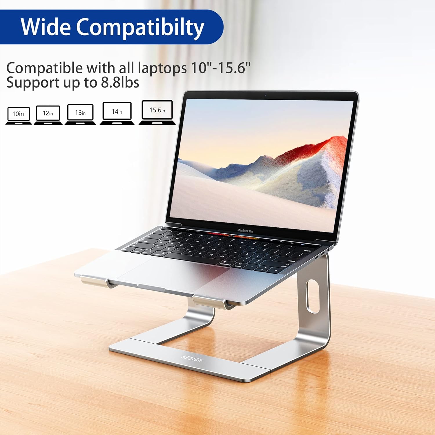 notebook stand aluminum cooling design heat dissipation airflow