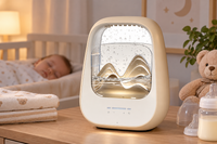 Nursery sound machine featuring decorative flowing water design for bedtime use