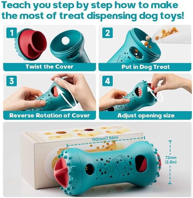 Durable Nylon Dog Chew Toy Treat Dispenser