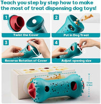 Durable Nylon Dog Chew Toy Treat Dispenser