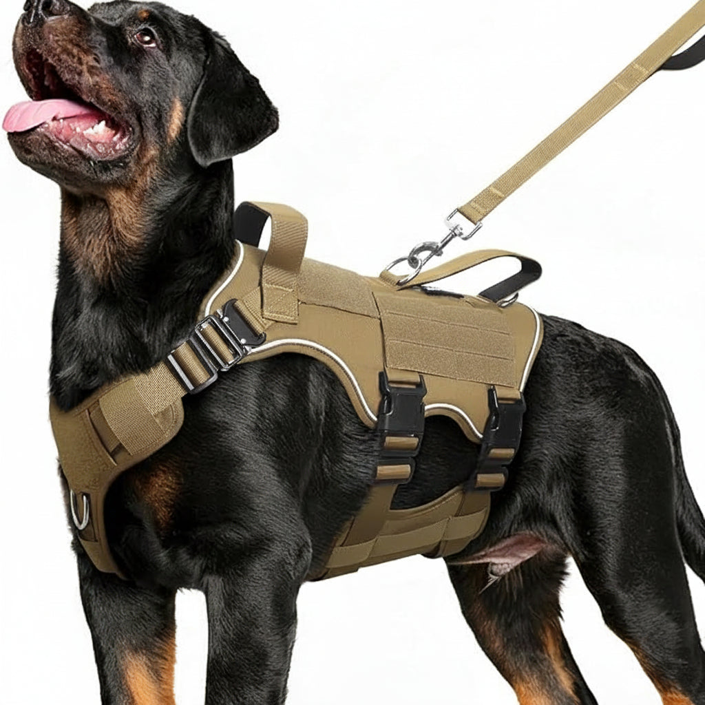 Nylon Dog Harness With Strong Buckles And Adjustable Straps