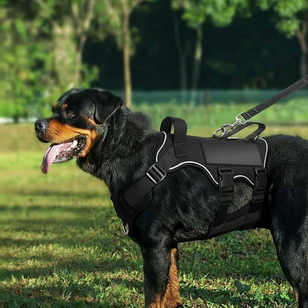 Nylon Dog Harness With Strong Buckles And Adjustable Straps