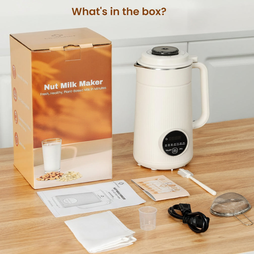 electric nut milk machine with hot soup maker