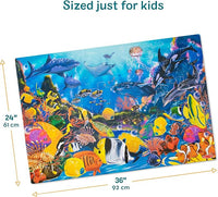 Ocean Animal Puzzle – 48 Piece Jumbo Jigsaw for Kids Ages 3+ with Ocean Floor Theme